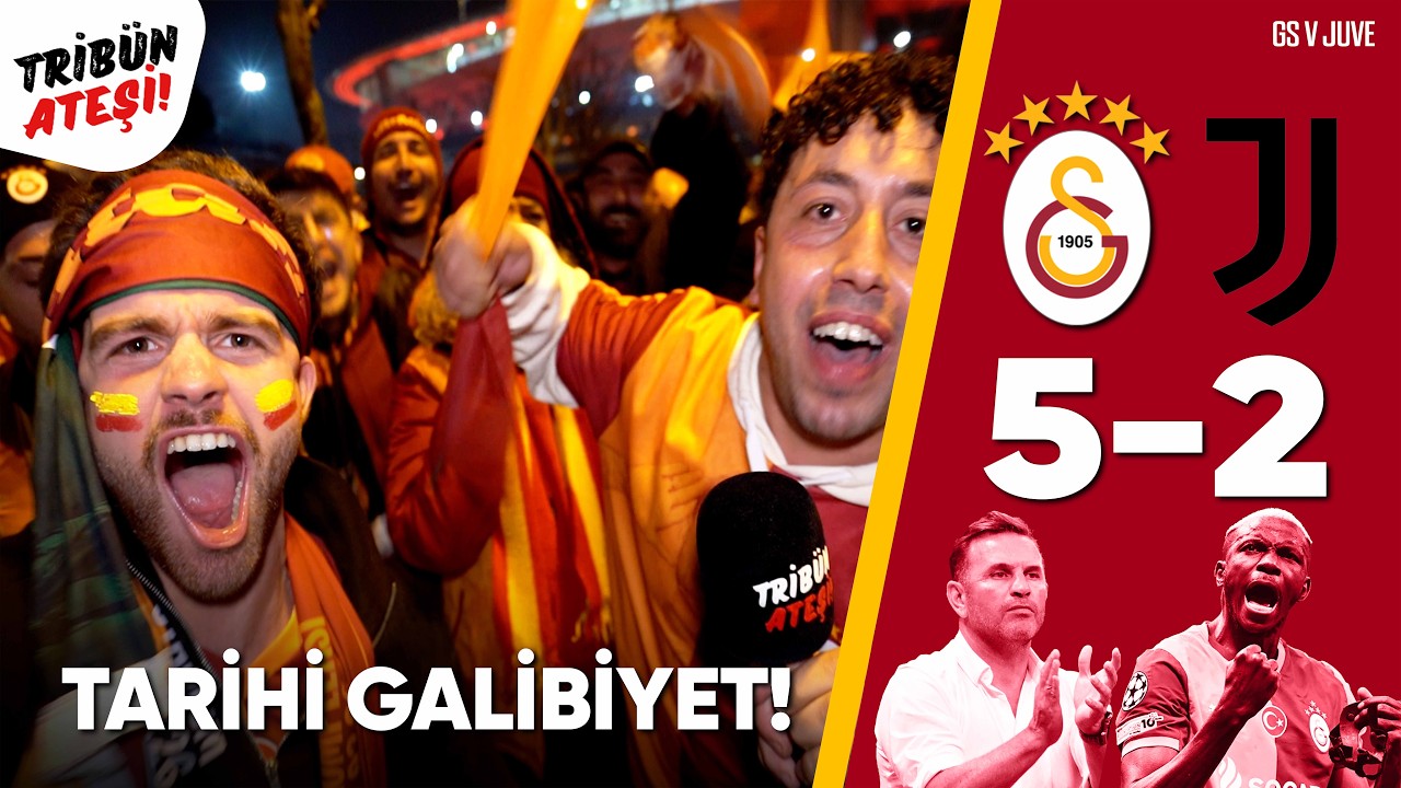 TARİHİ GALİBİYET! I GALATASARAY 5-2 JUVENTUS I MA&Ccedil; SONU TARAFTAR R&Ouml;PORTAJLARI! #galatasaray