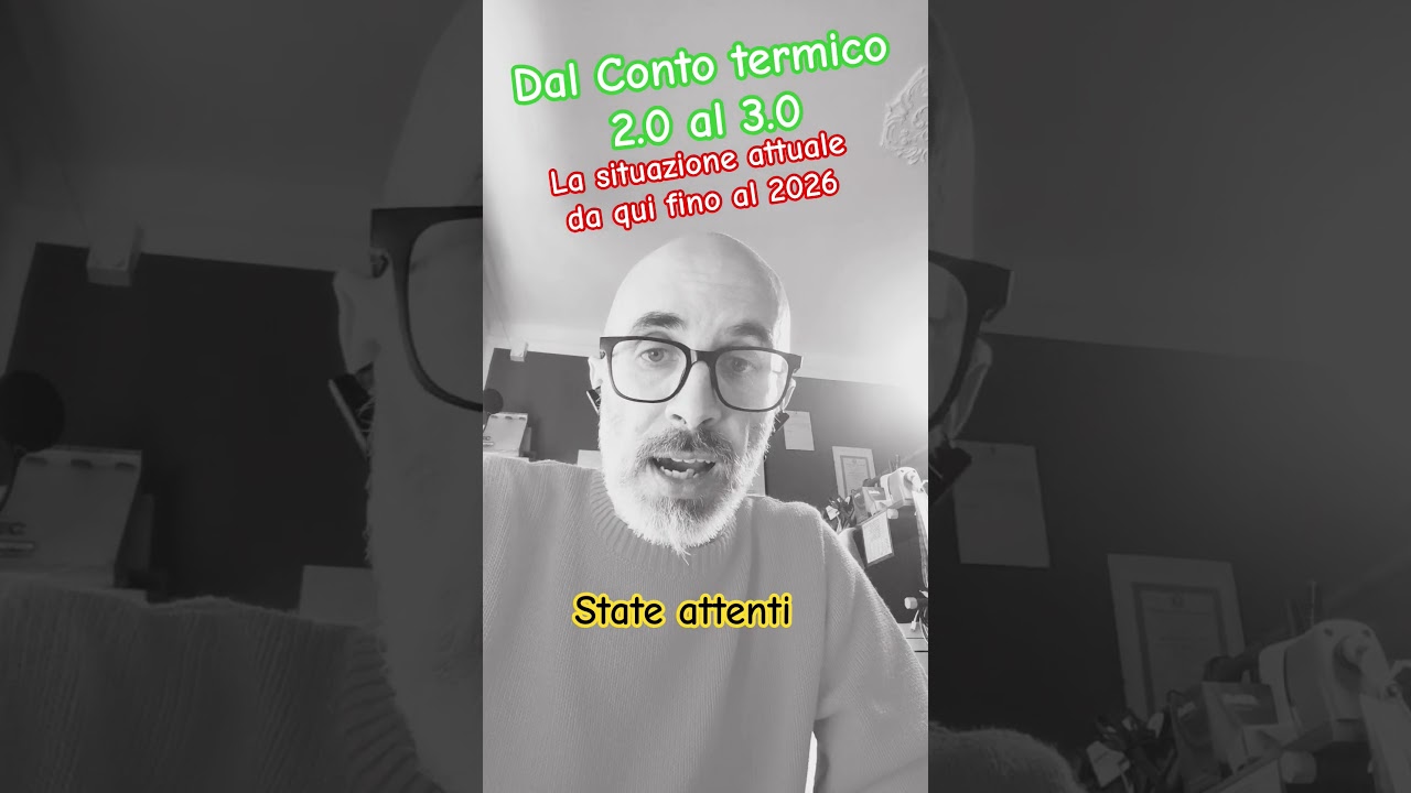 Conto Termico 2.0 - 3.0 la situazione attuale senza filtri... fate attenzione alle promesse!