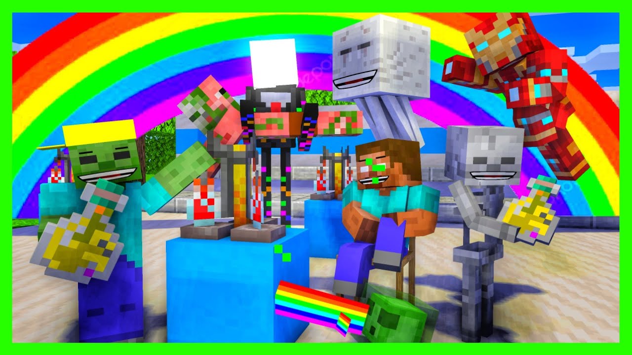 [ Lớp Học Qu&aacute;i Vật ] BUỔI HỌC S&Aacute;NG TẠO HO&Aacute; HỌC ( Full Tập ) | Minecraft Animation
