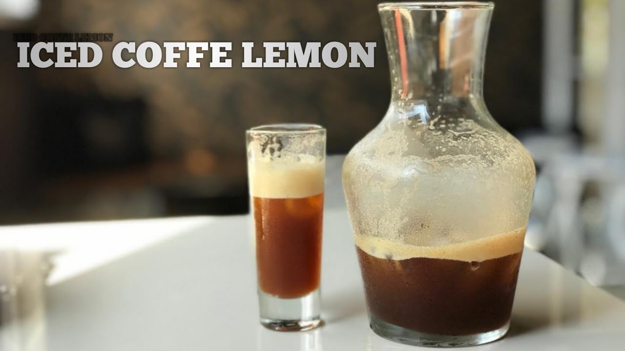 RESEP MINUMAN KOPI UNIK DAN SEGAR, ES KOPI LEMON