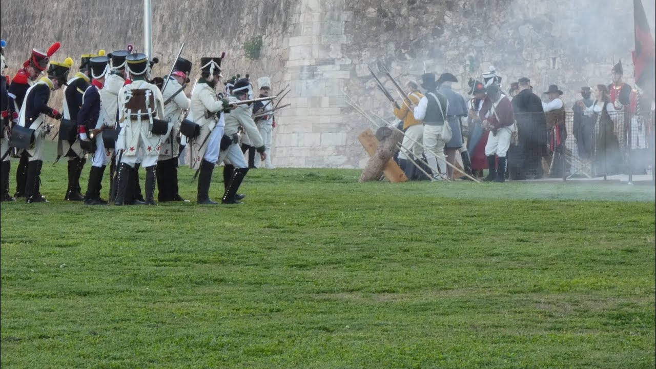 Batalla historica de badajoz defendiéndose Franceses