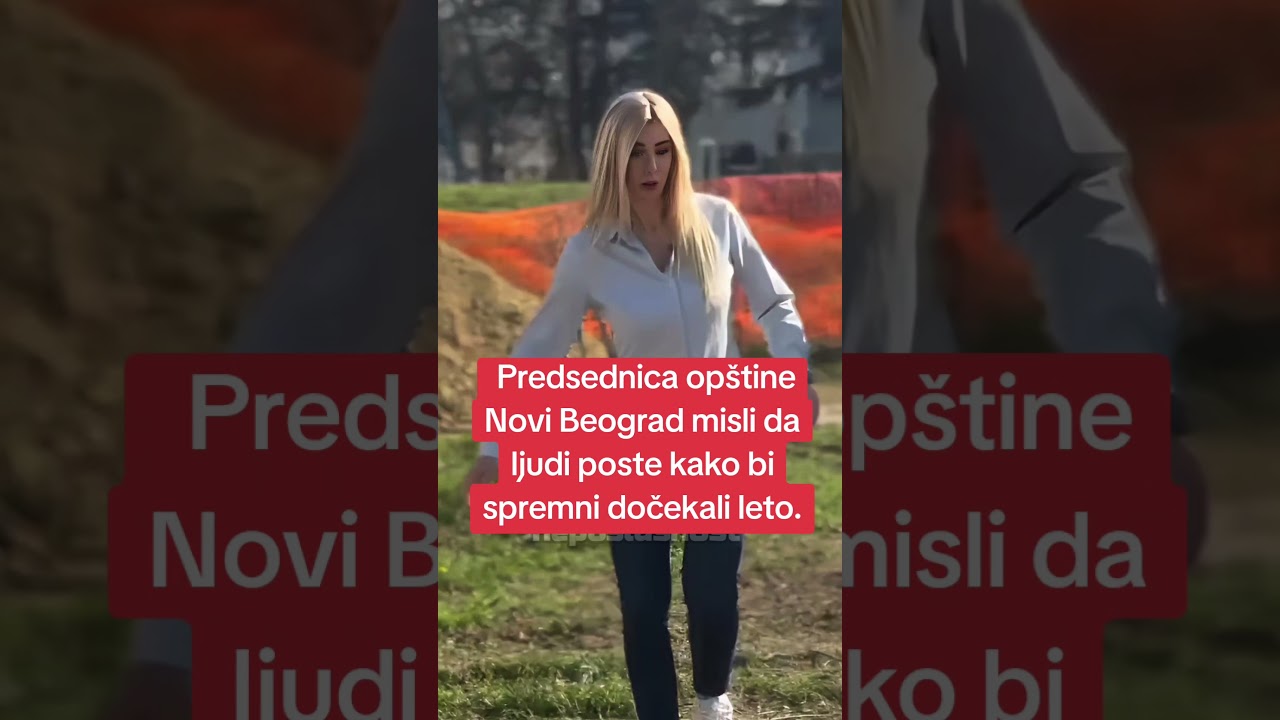 Predsednica op&scaron;tine Novi Beograd misli da ljudi poste kako bi spremni dočekali leto. #shorts