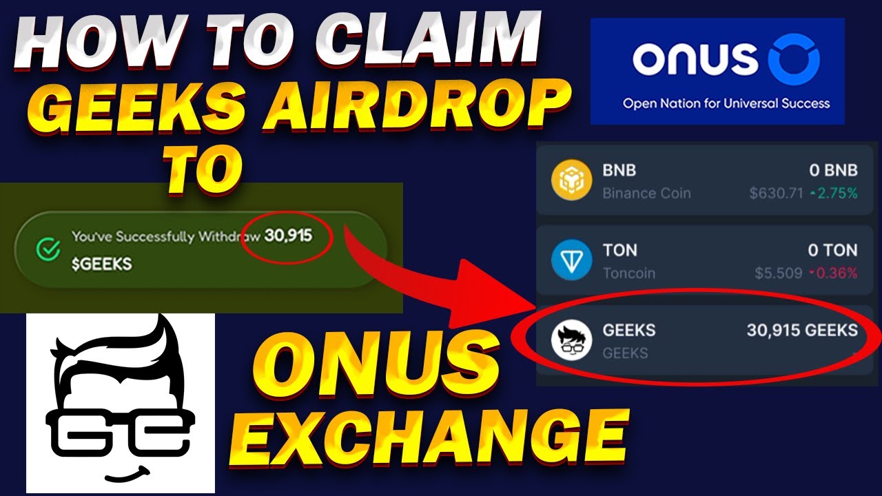 How to Claim $GEEKS Airdrop to ONUS Exchange Step by Step