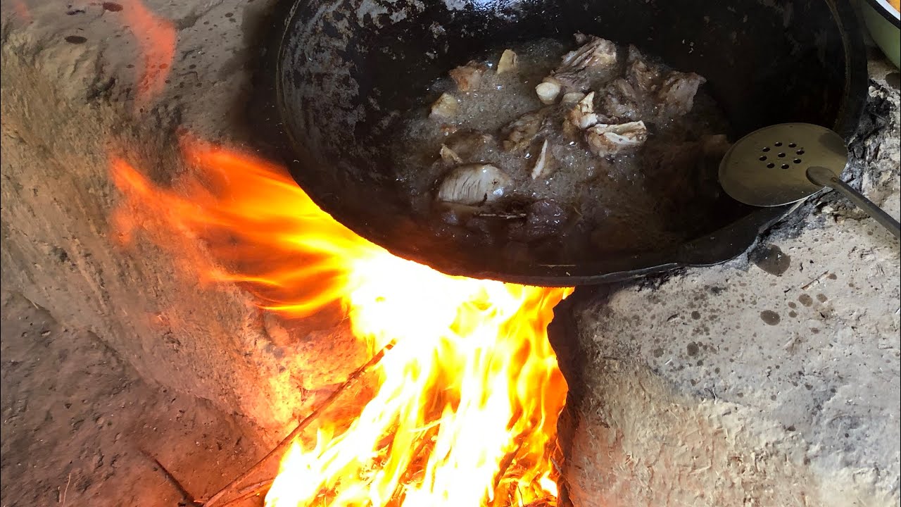 Узбекский плов в казане с курицей! Самаркандский вариант!