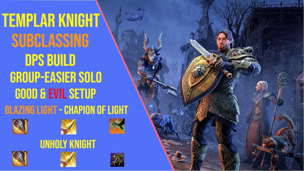 Powerful Templar Knight DPS Subclassing Build for ESO Update 48