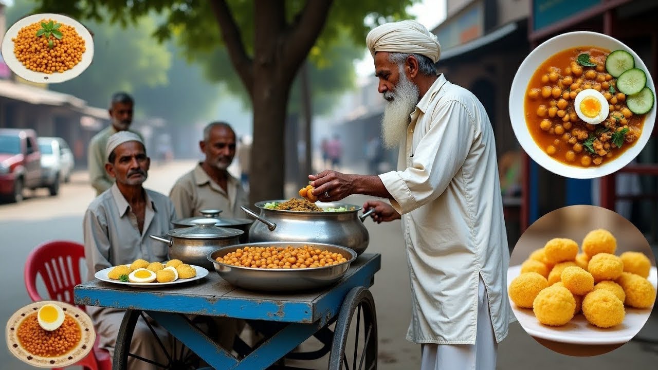 SIRI PAYE AND CHANAY KA NASHTA /pakistani FOOD Street/Naveed NASHTA POINT Gujranwala Street FOOD 