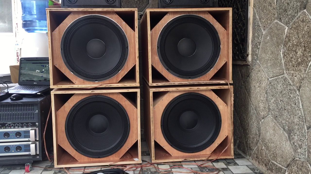 DIY Martin Audio ws18x PA sub test @ 140hz Small Dream Sound System