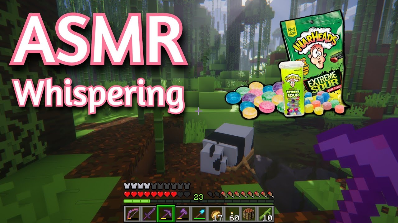 ASMR Gaming | MINECRAFT SURVIVAL SOUR CANDY (80) | Whispering + Keyboard/Mouse Sounds 💤