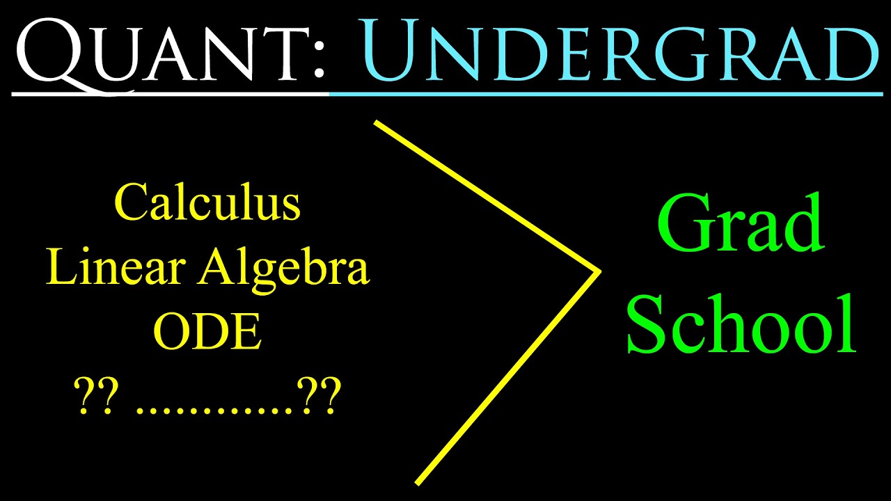 Quant Undergrad Books and Curriculum