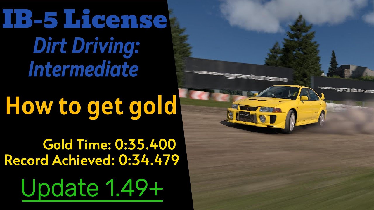 GT7 | How to get Gold on the IB-5 License (Update 1.55+)