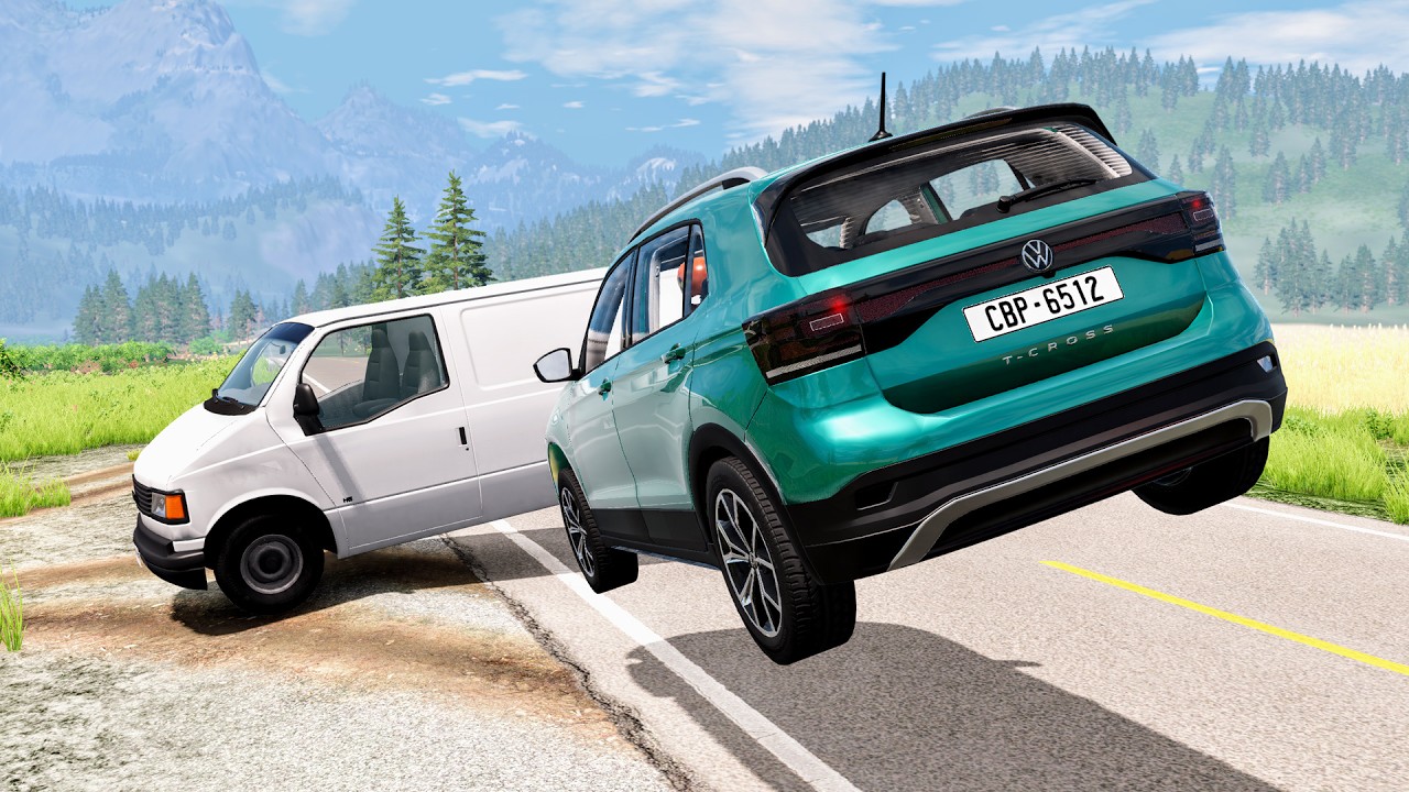 High Speed Traffic Car Crashes #189 - BeamNG Drive | CrashBoomPunk