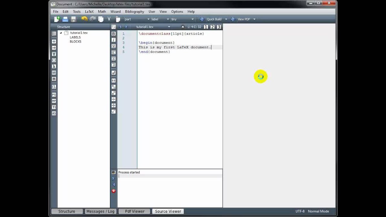Techpush LATEX Beginner Tutorial Guide 1 - Creating LATEX Documents