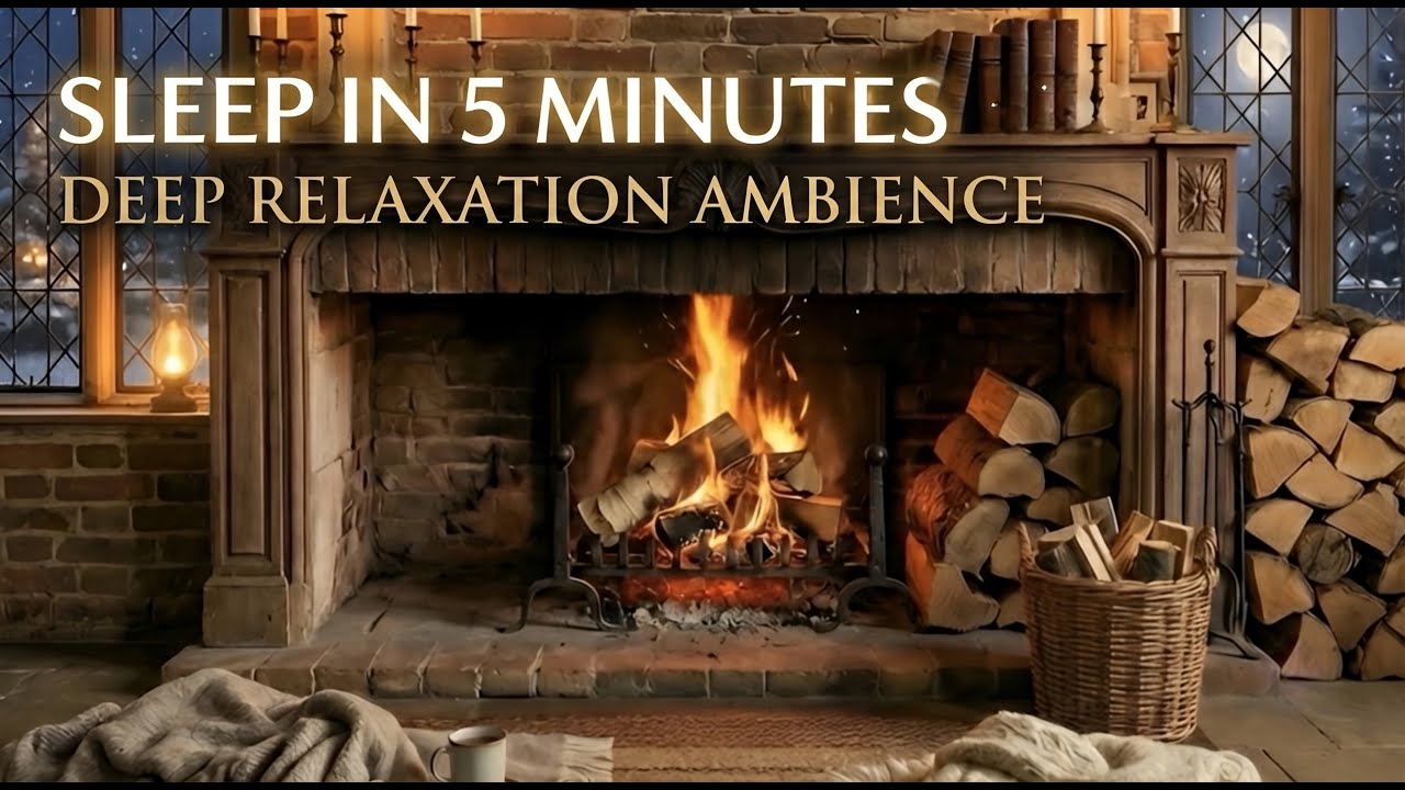 Ultimate Cozy Fireplace Ambiance 🔥 Crackling Fire Sounds for Deep Sleep, Study & Relaxation