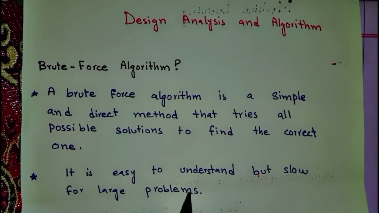 definition of brute force algorithm