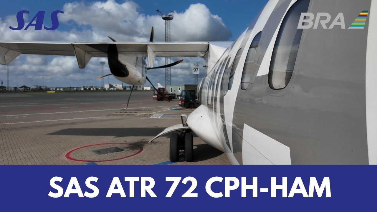 4K | Trip Report | SAS Scandinavian Airlines ATR 72-600 | Copenhagen (CPH) ✈ Hamburg (HAM)