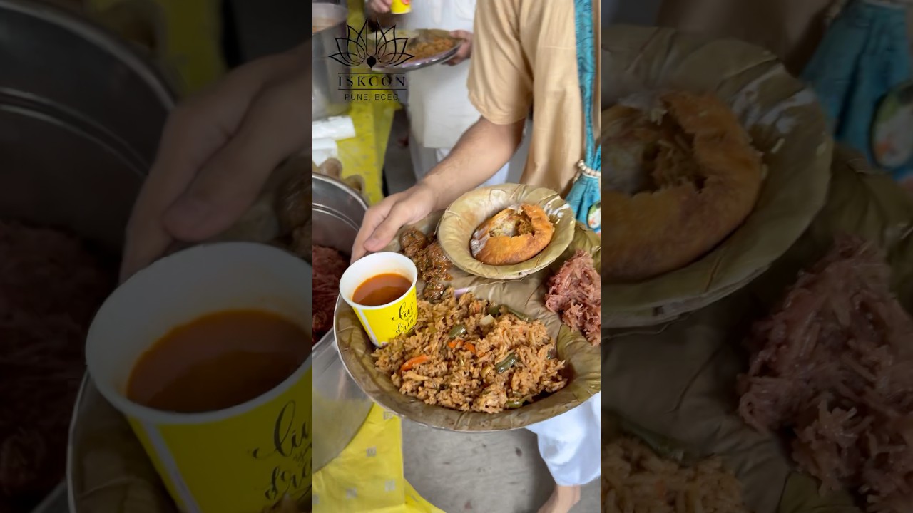 Delicious Feast @iskconpunebcec  #food #iskcon