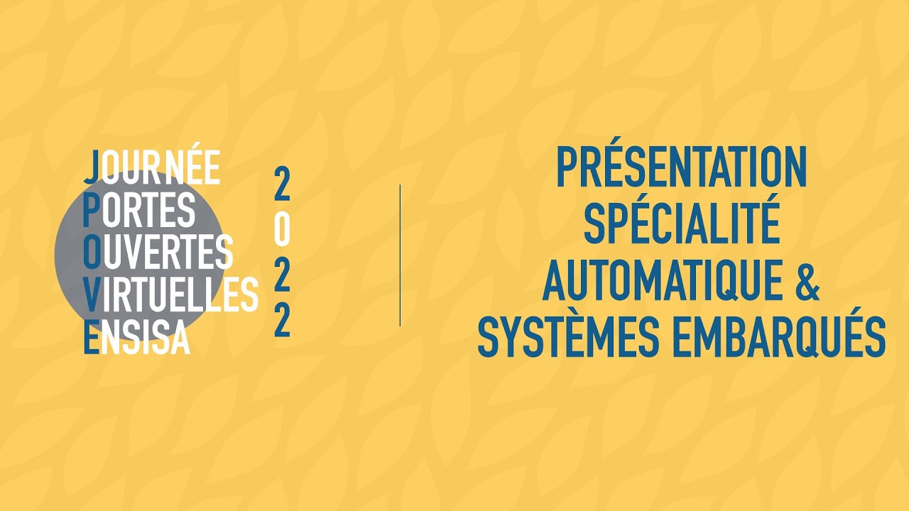JPO 2022 - présentation de la spécialité automatique & systèmes embarqués 🤖