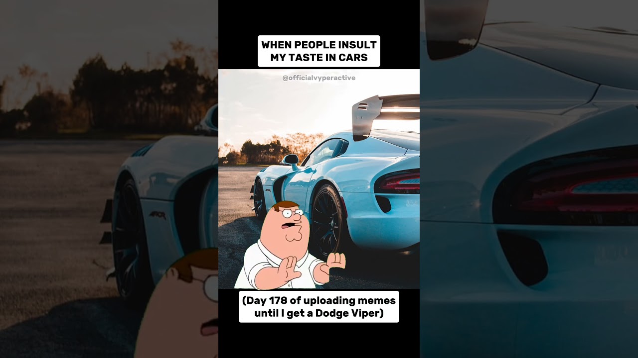 WOAH! (Day 178 of uploading memes until I get a Dodge Viper) #dreamcar #dodge #viper #automotive