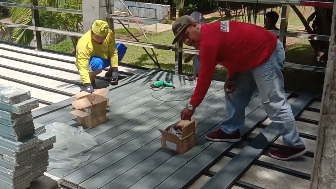 Grey WPC Decking Installation @Samal,Bataan | S.U.D Project Detail