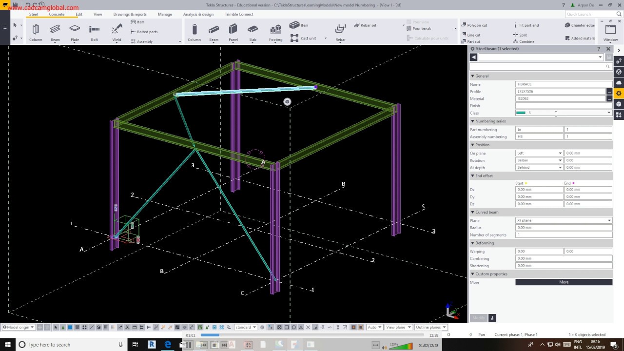 Modeling tips in TEKLA STRUCTURES.