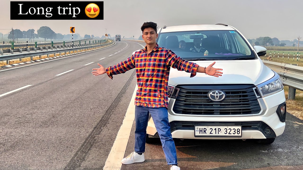 My First long trip in car 😍 (innova)