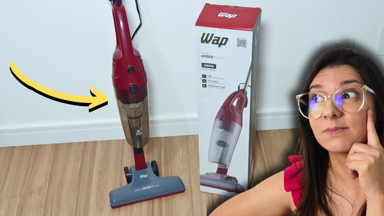 Aspirador de P&oacute; Vertical WAP HIGH SPEED PLUS 3 em 1 com 1350w de Pot&ecirc;ncia ! (Unboxing)