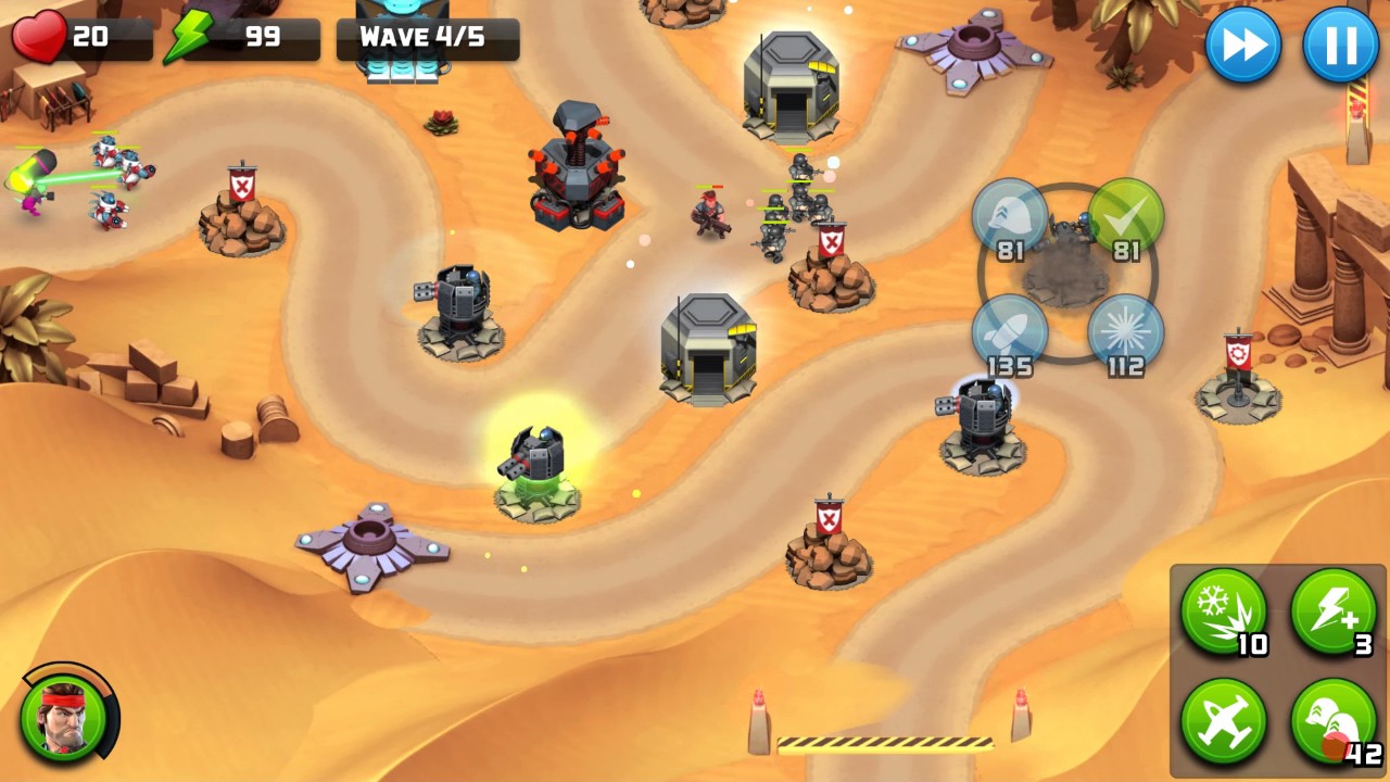 Alien Creeps TD - Level 35-Sandy Southend - Campaign 3 Stars