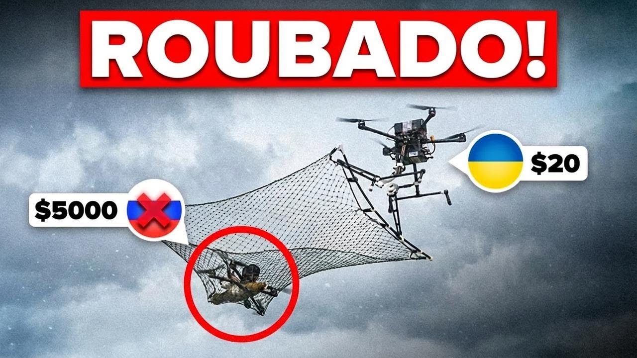 Engenheiro ucraniano descobre jeito genial de capturar todos os drones russos