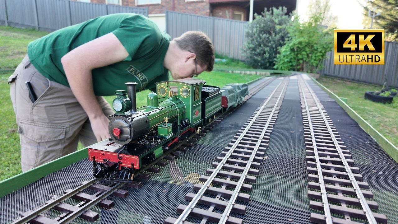 Firing up and Running a Miniature Steam Locomotive! 4K Accucraft Lawley