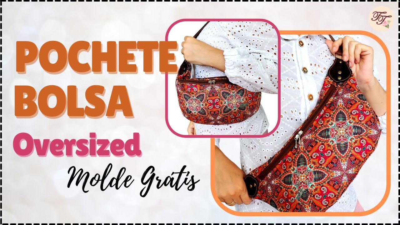 Pochete Bolsa com Molde Gr&aacute;tis | Tutorial de Costura passo a passo