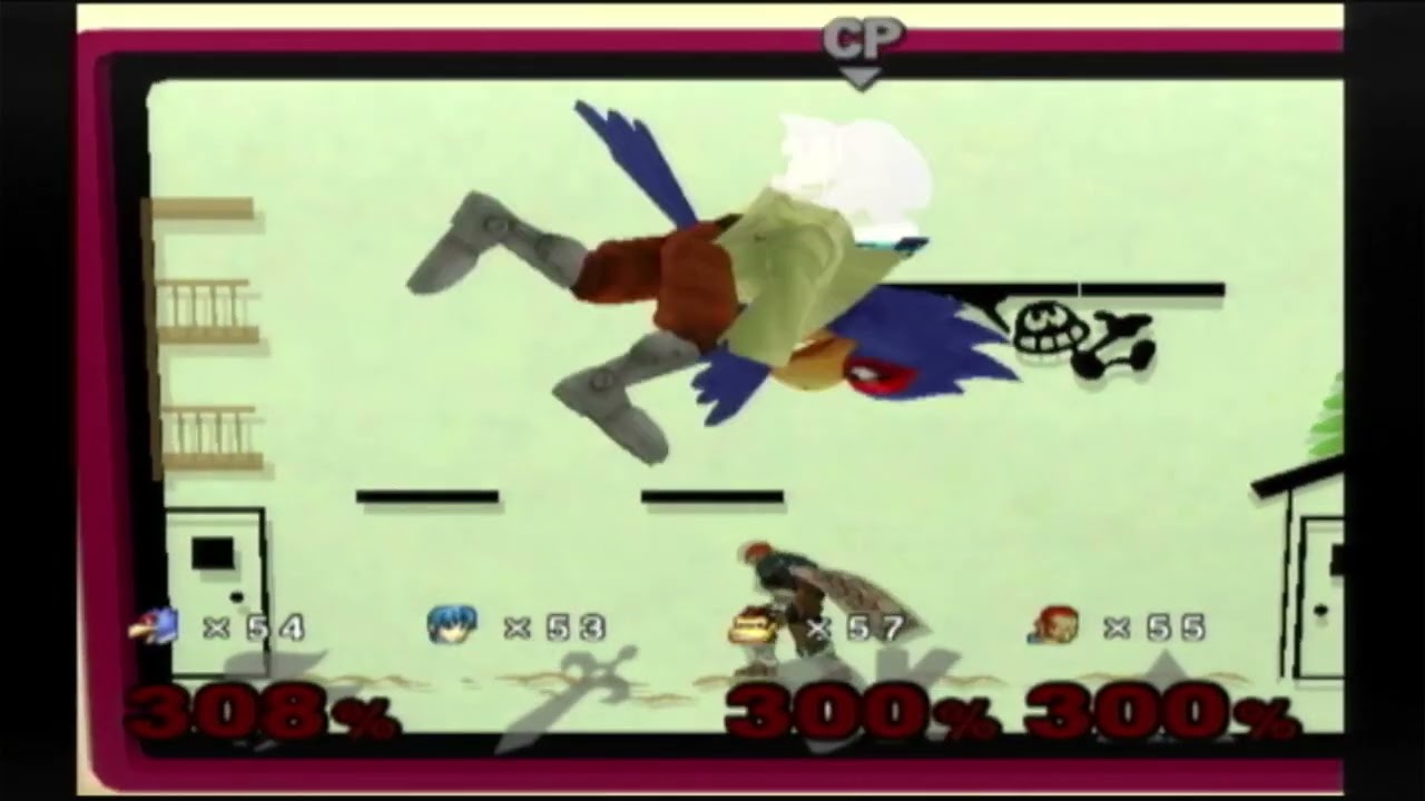 14 minutes and 48 seconds of Super Smash Bros Melee: Super Sudden Death in Flat Zone