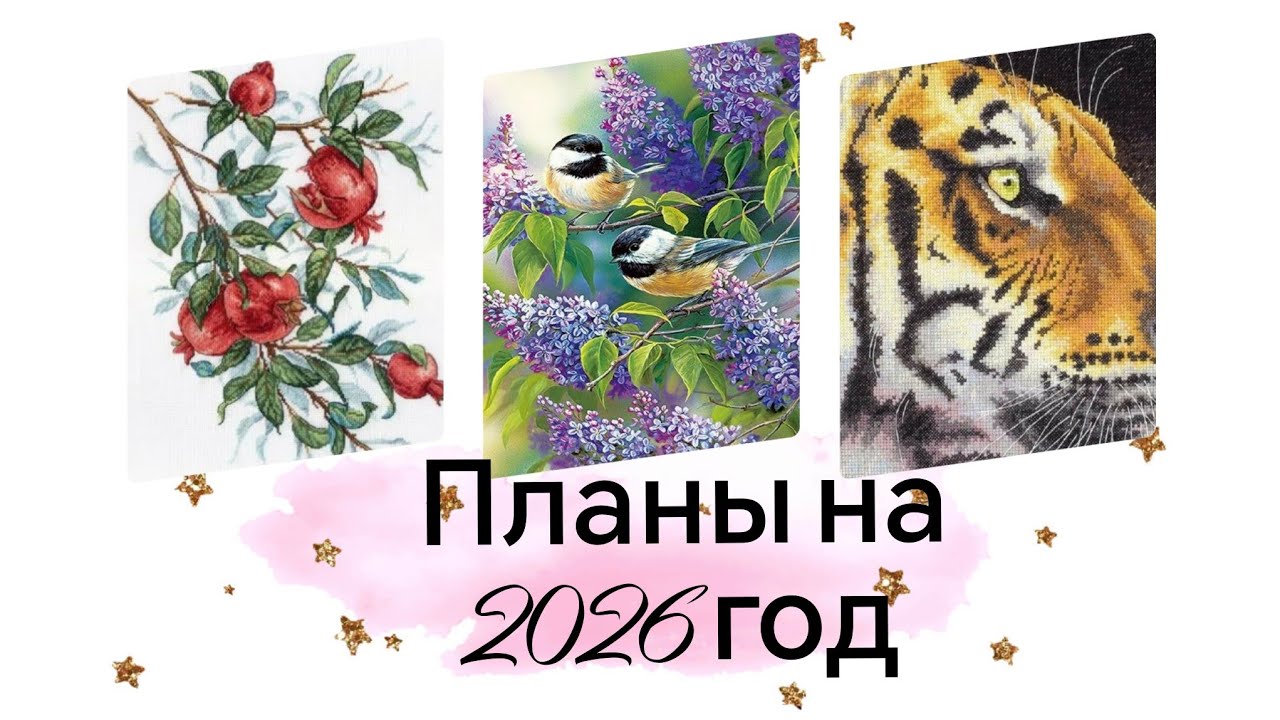 3) Вышивка крестом. Планы на 2026 год. 