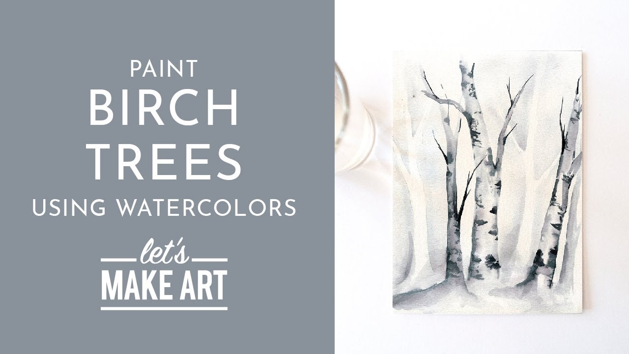 Birch Trees - Watercolor Tutorial with Sarah Cray