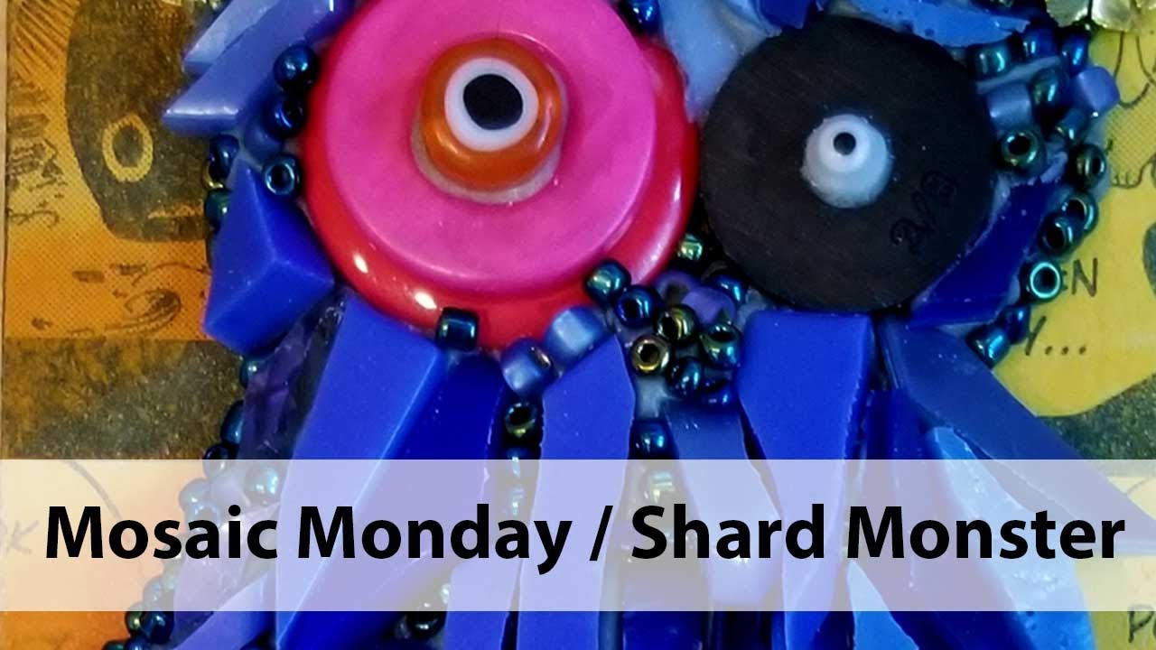 Mosaic Monday : Shard Monster Making a Mosaic Creature