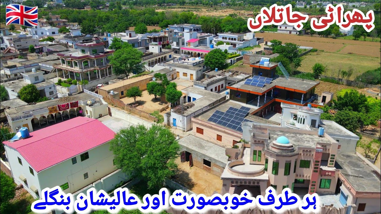 Pharati Jatlan Azad Kashmir || Village of British People in Mirpur Azad Kashmir || Drone Video