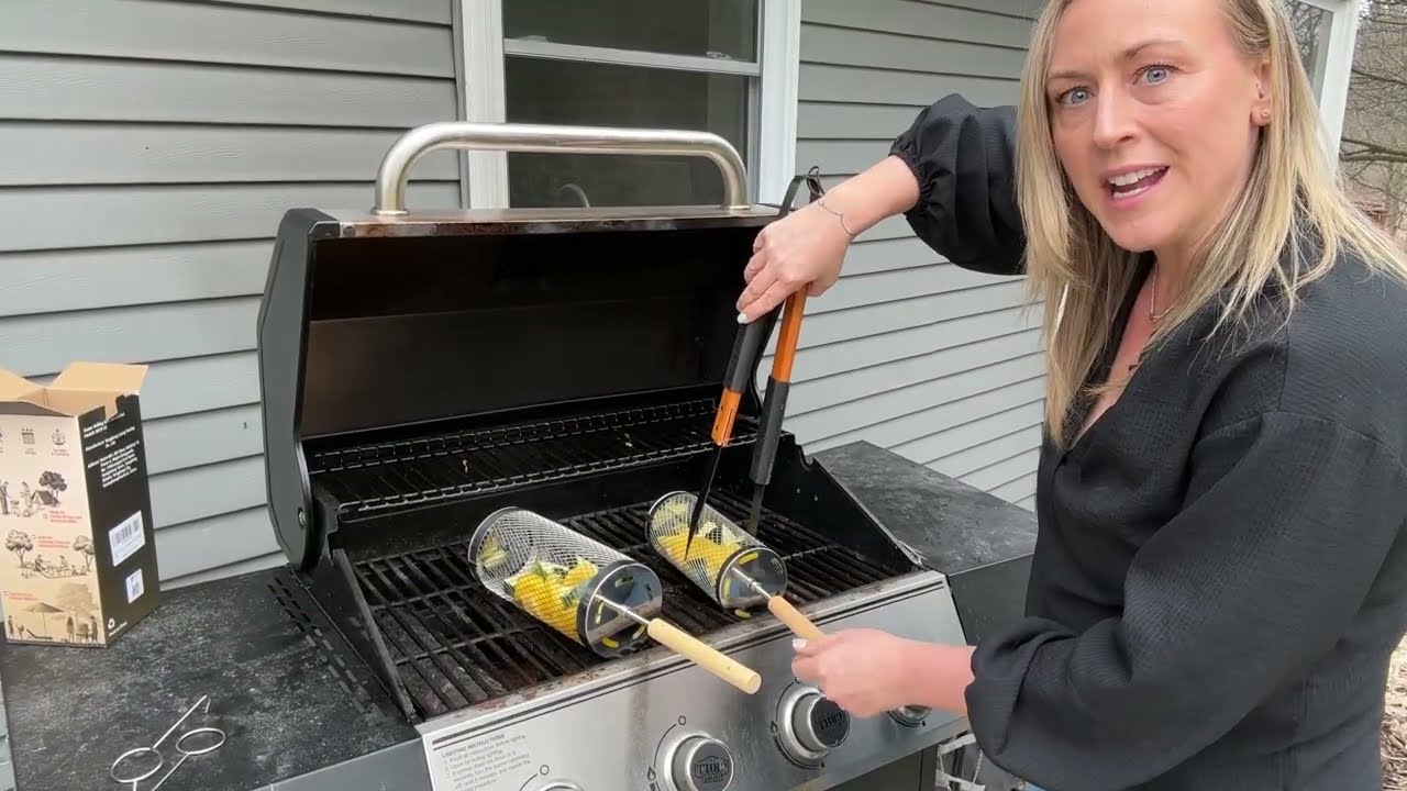Grill Basket Review and Demo! Best Way to Grill Veggies!