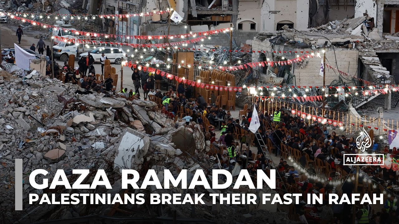 Gaza marks Ramadan: Palestinians break their fast in Rafah