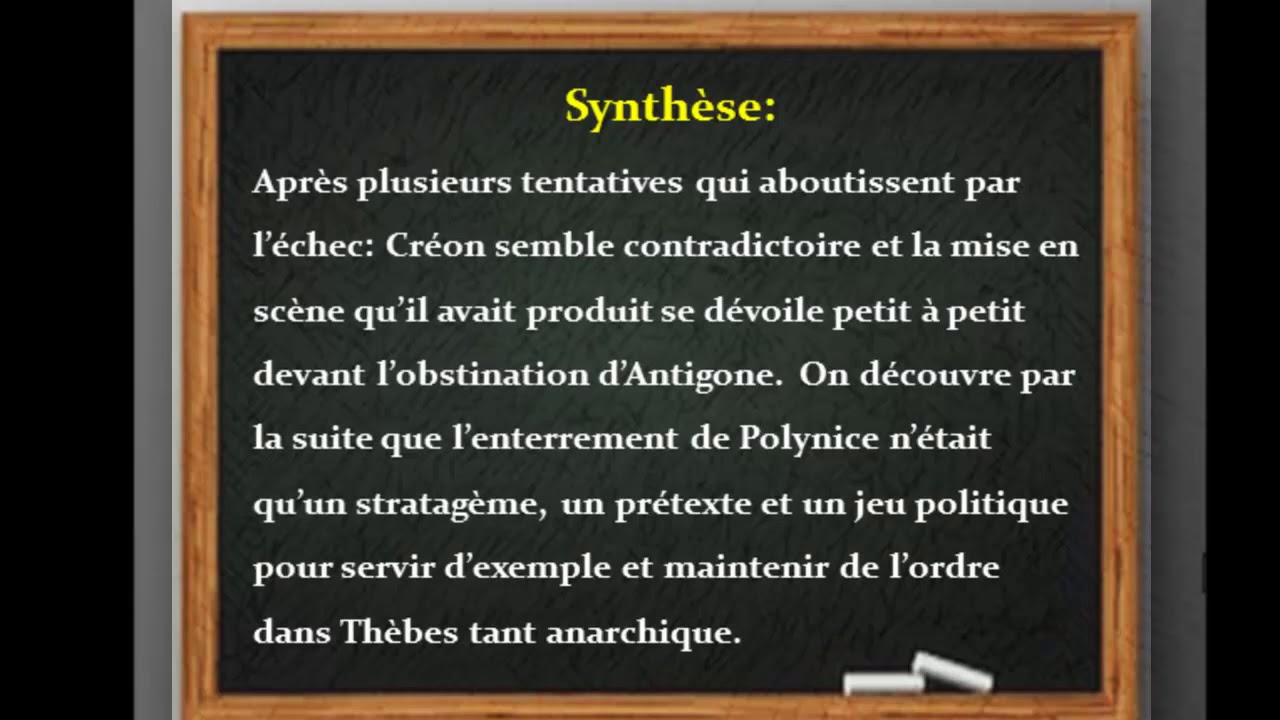 1Bac. La confrontation Antigone, Créon