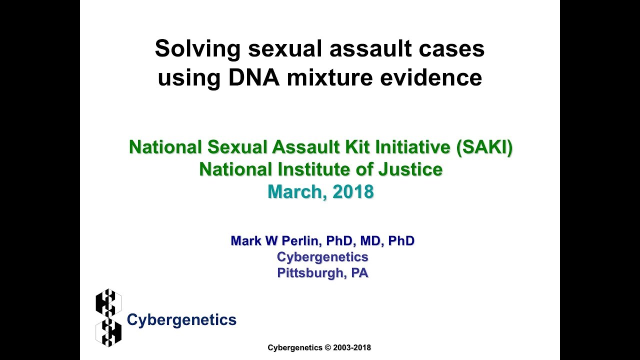 Solving sexual assault cases using DNA mixture evidence