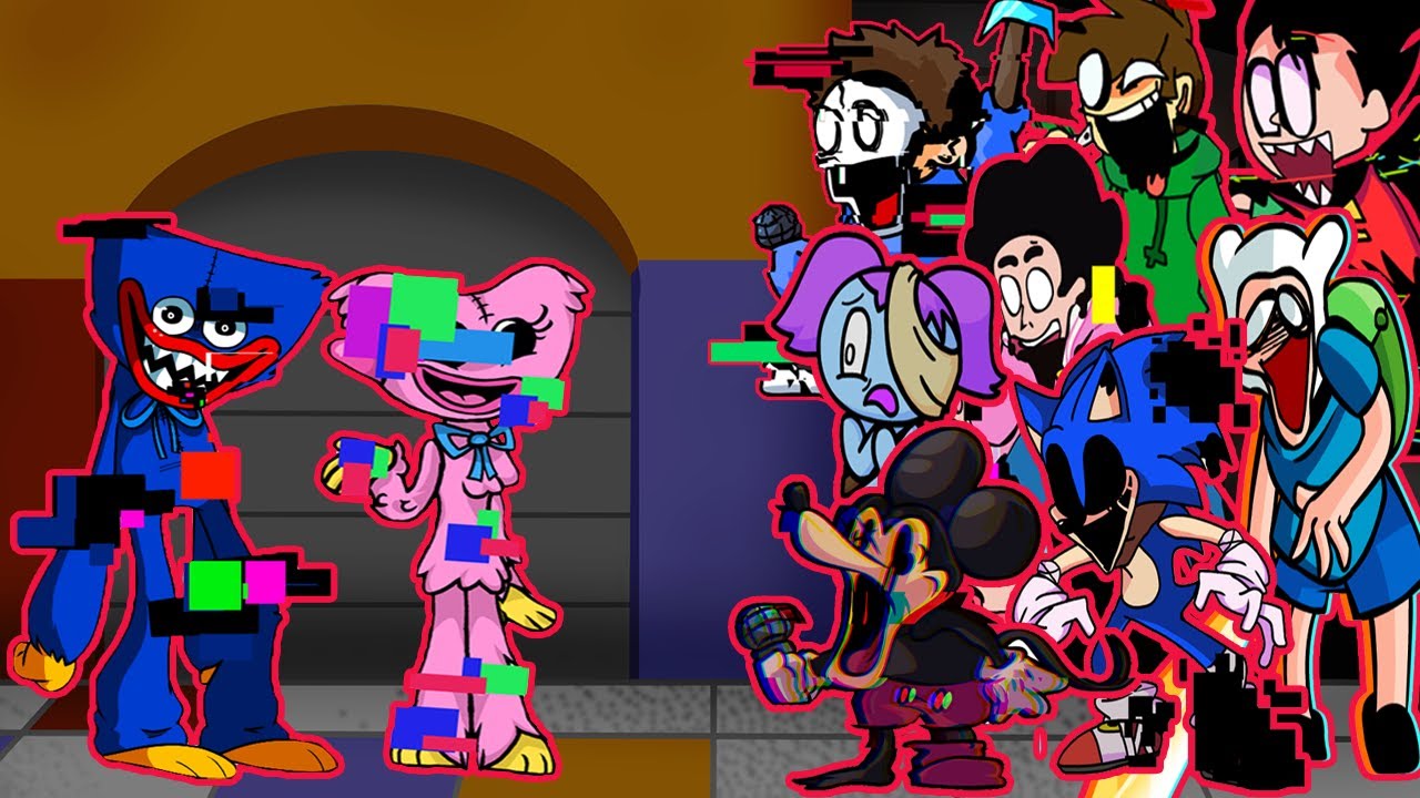 FNF - Playtime But All Pibby Characters Sing It 🎤 (Every Turn a Different Character Sings)