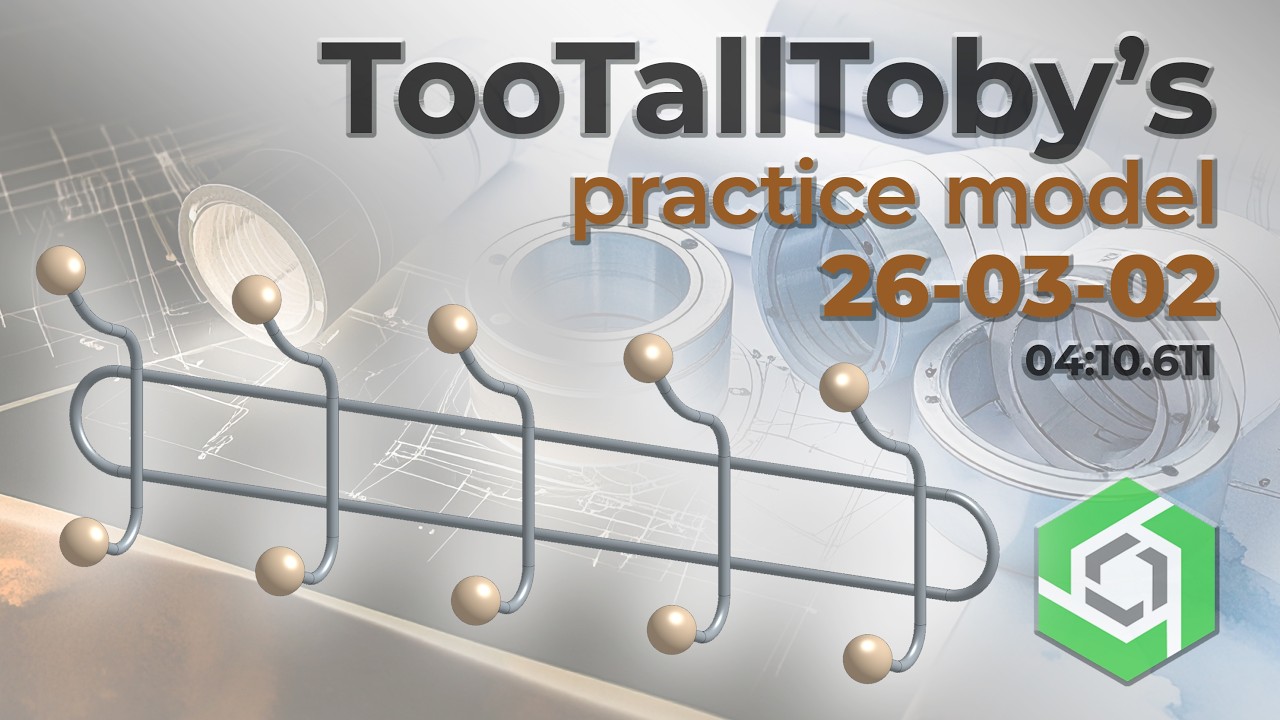 Onshape Speedmodeling Too Tall Toby Practice Model 26-03-02