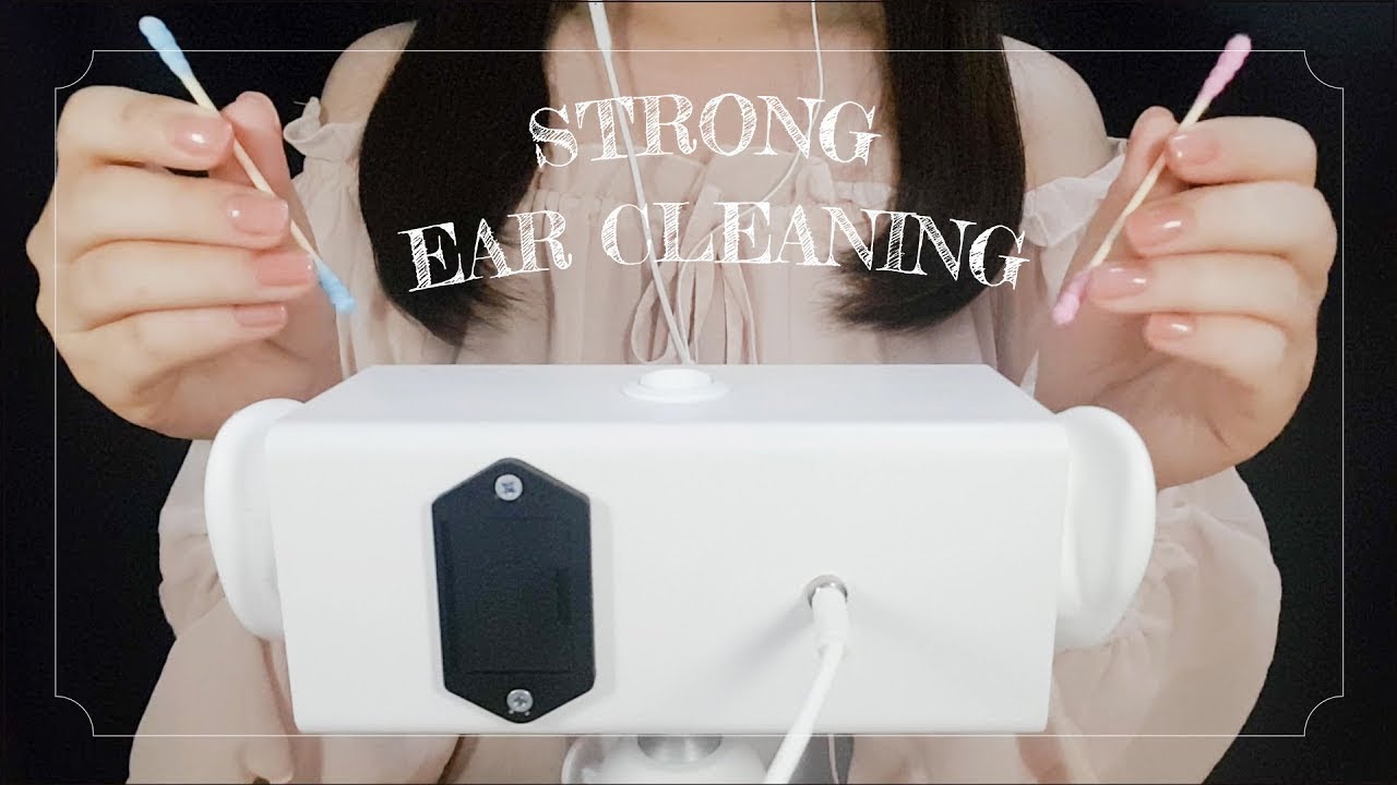 컬러면봉으로 톡톡톡 거친 귀청소 asmr👊 ｜Strong Ears Cleaning｜Cotton swab｜ 耳かき