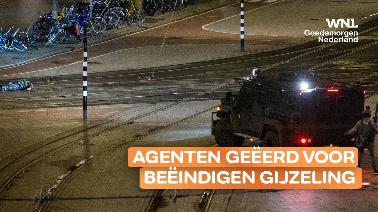 Agenten geëerd voor beëindigen gijzeling Apple Store in Amsterdam