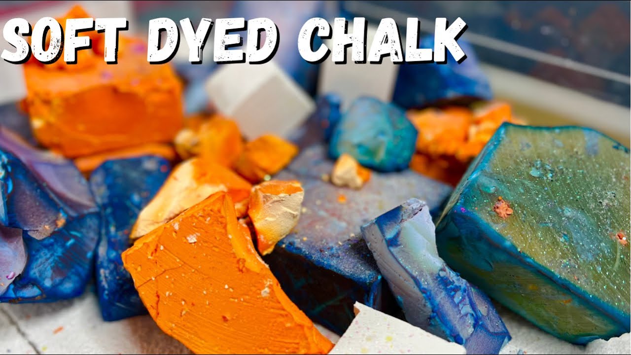 Soft Navy Blue and Orange Dyed Chalk  🫐🍊| CCLXIII