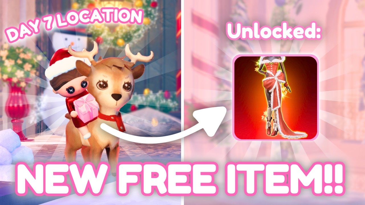 *DAY 7* LANA ELF DOLL LOCATION FOR *FREE REWARDS* FOR ADVENT CALENDAR IN DRESS TO IMPRESS WINTER!!