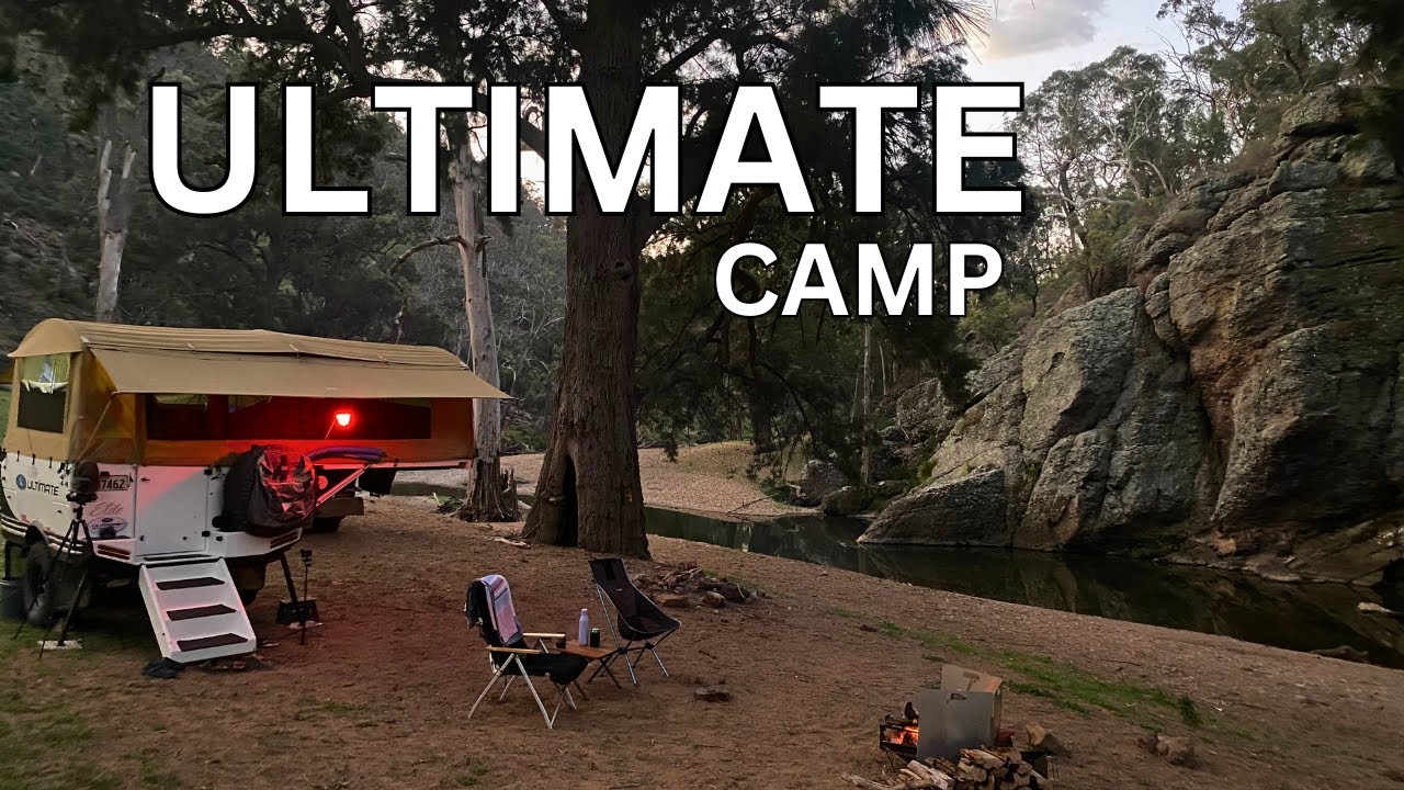 Wild Camping on a Blue Mountains River , with our Ultimate Camper and Landcruiser 76 series.