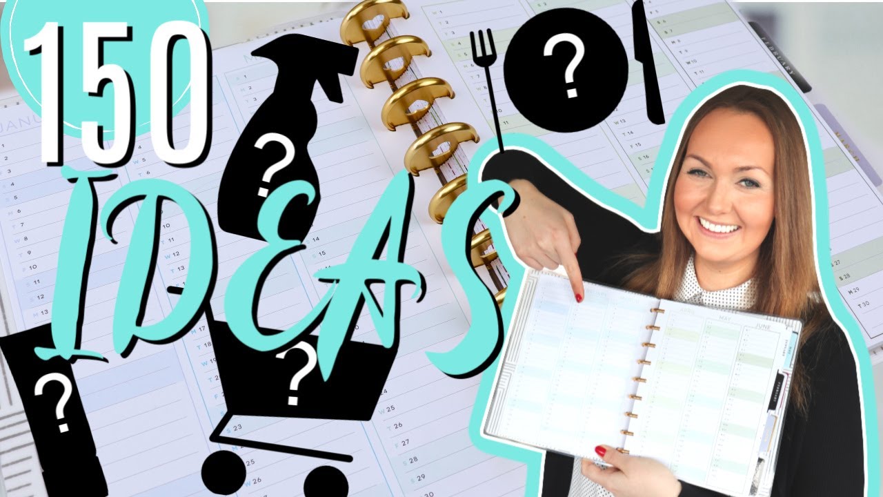 YEAR AT A GLANCE PAGES | 150 IDEAS FOR YOUR HAPPY PLANNER