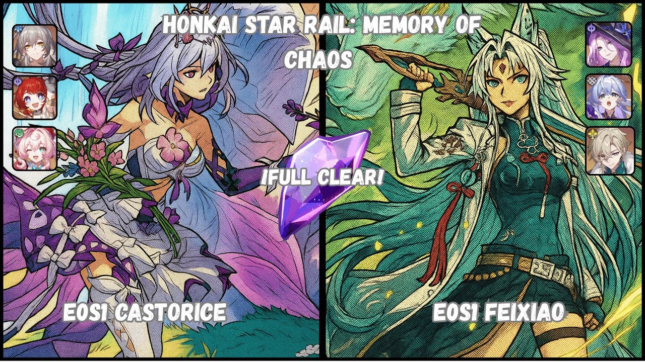 New MoC 3.3 FULL CLEAR!! | E0S1 Castorice & E0S1 Feixiao Carry Both Sides! | Honkai Star Rail