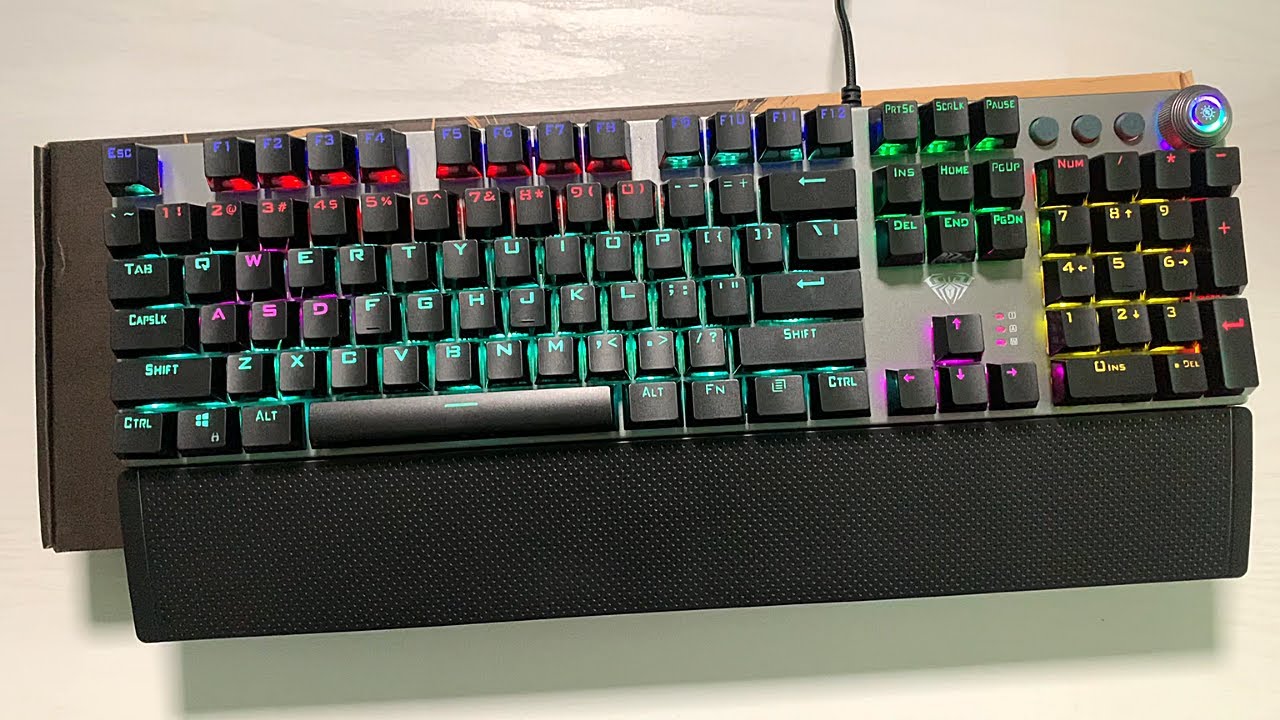 AULA F2088 Mechanical Gaming Keyboard Unboxing | ASMR