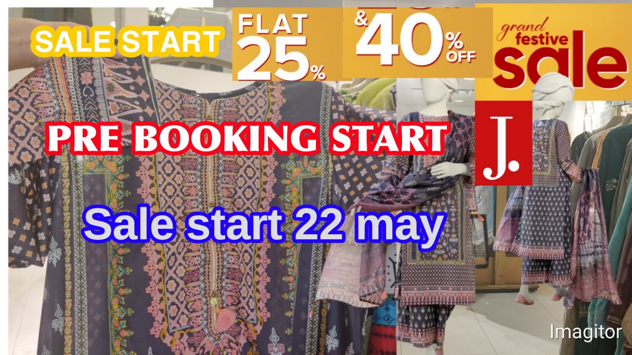 J. Junaid Jamshed Grand Festive Sale 2024 | Junaid Jamshed Sale May 21, 2024